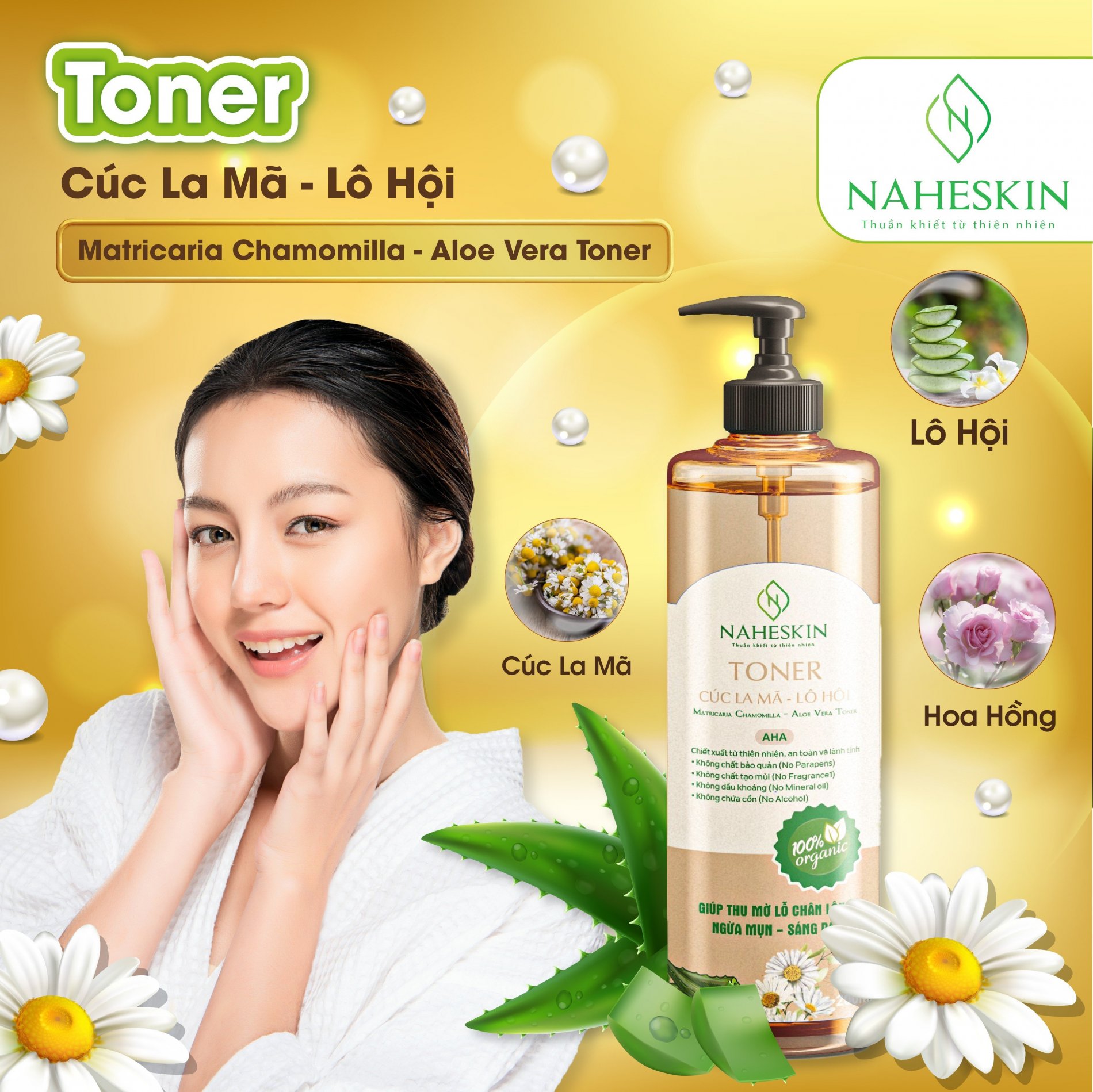 Toner Cúc La mã - Lô hội