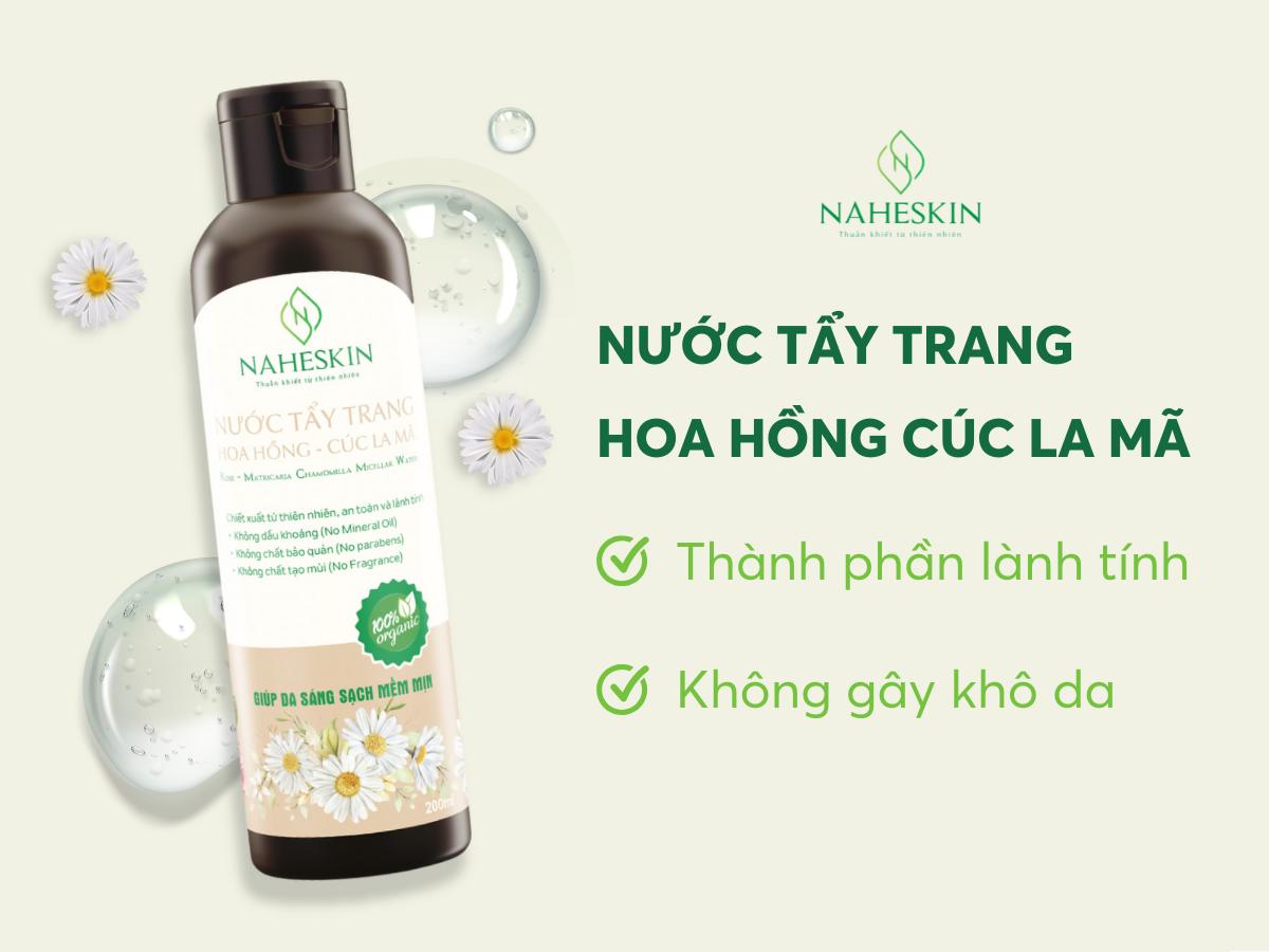 Nước tẩy trang Hoa Hồng - Cúc La Mã