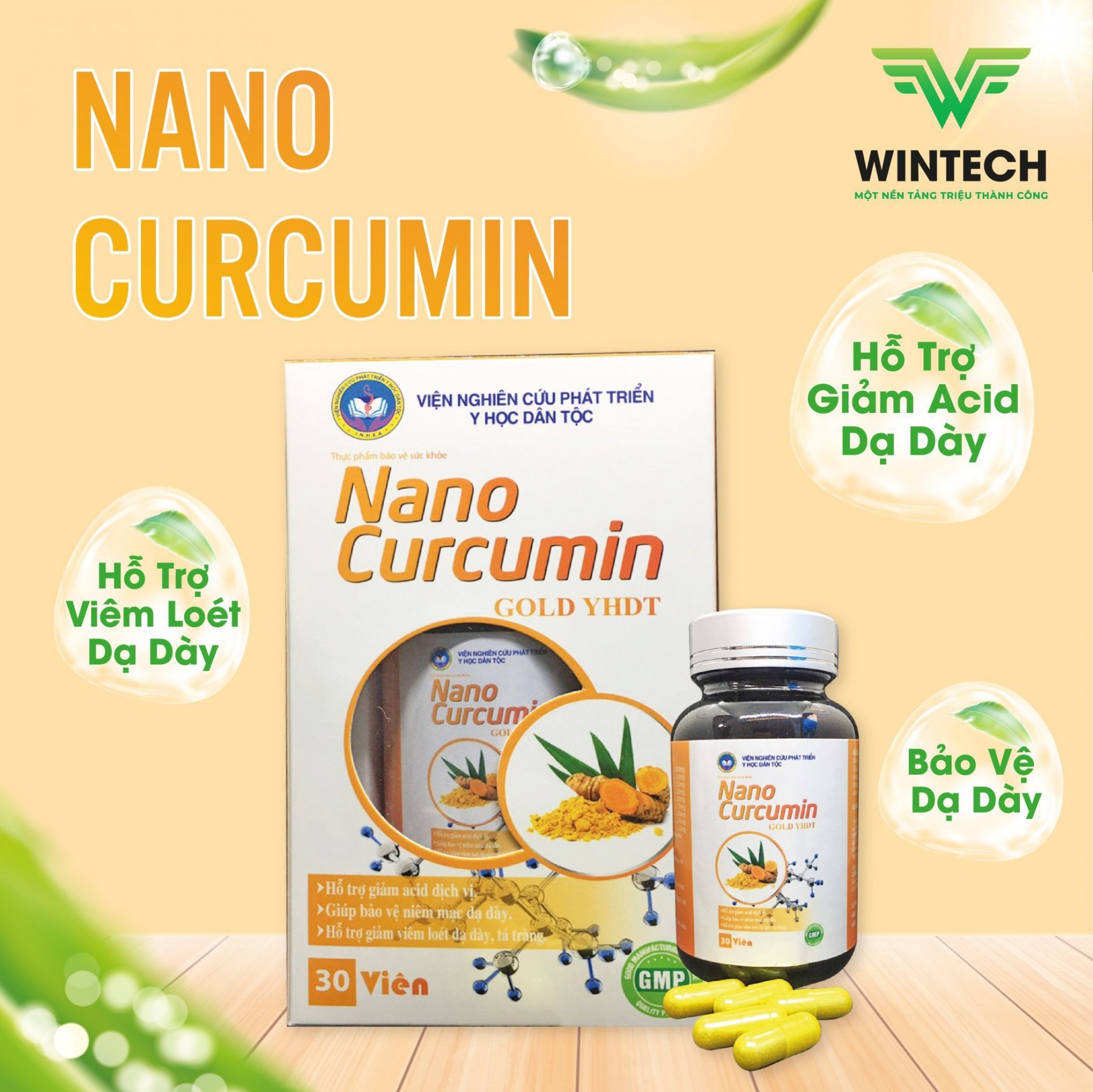 Thực phẩm bảo vệ sức khỏe Nano Cucurmin