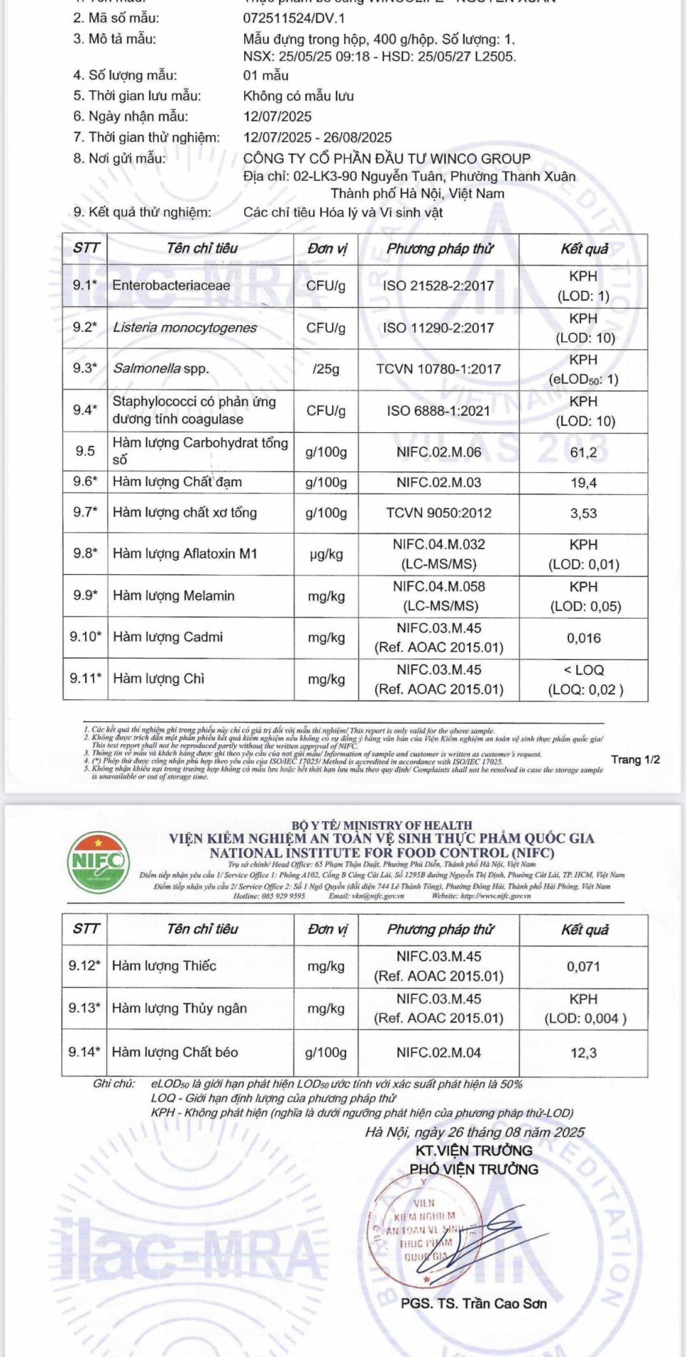 Sữa hạt dinh dưỡng NGUYÊN XUÂN (hộp 800g)